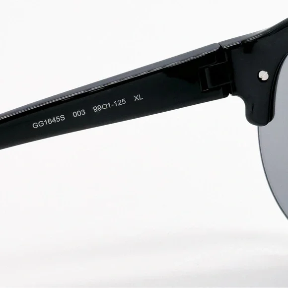 NEW GUCCI SHIELD MASK SILVER BLACK SUNGLASSES GUCCI